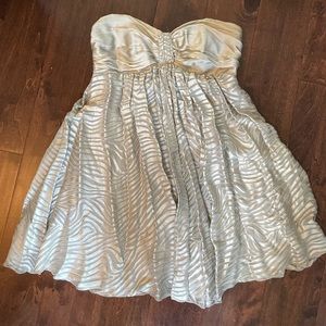 Express Sleeveless Silver Dress - Size 6